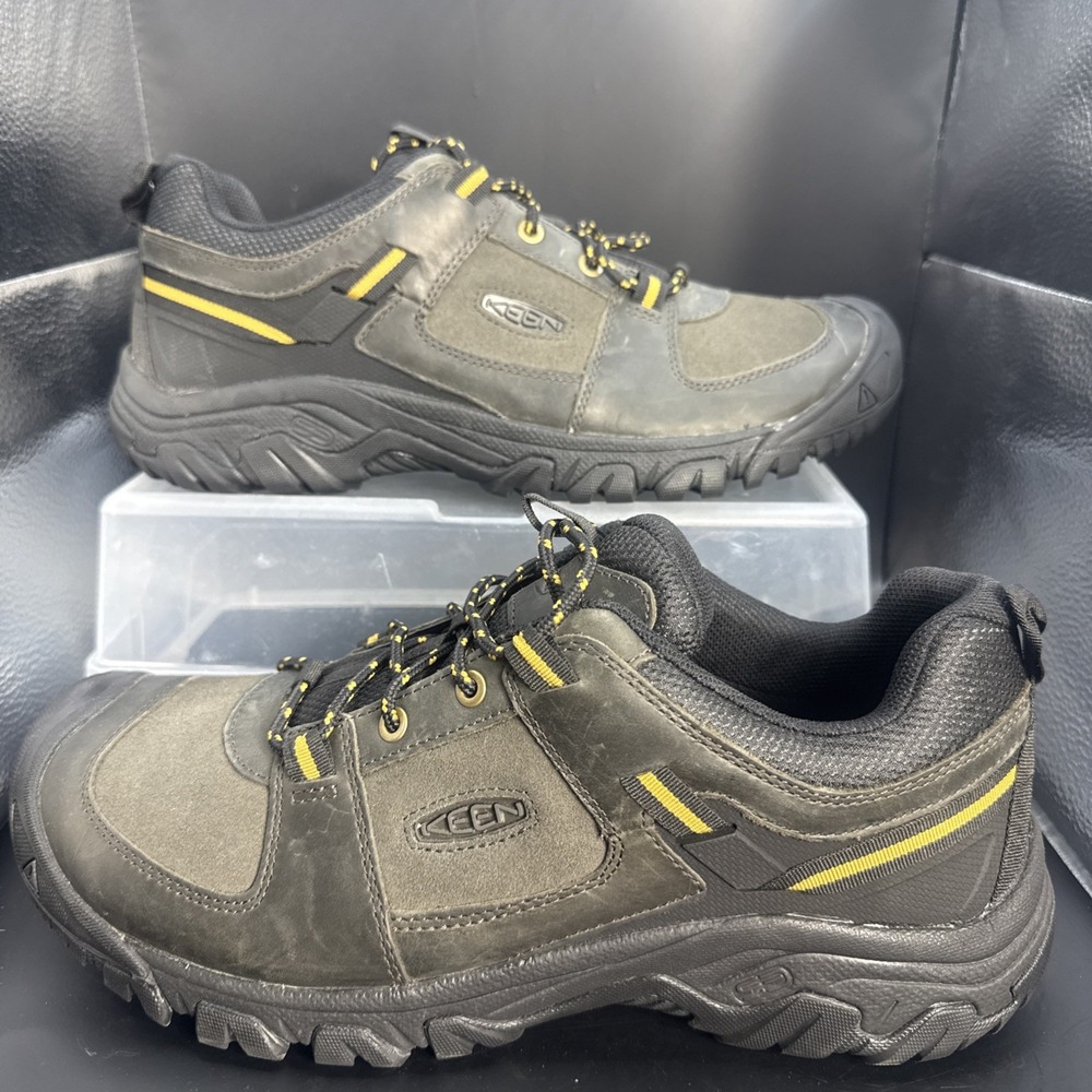 NEW Keen Men's US 12 Ridge Flex Low Hiking Shoes Black/Olive NEVER WORN No Box